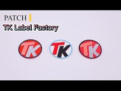 Особенные материальные печатая ярлыки силикона для товарного знака 3D одежды яркого поверхностного