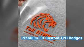 Пользовательские 3D-значки из ТПУ для брендинга одежды премиум-класса