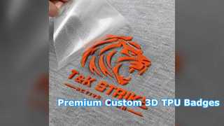 Пользовательские 3D-значки из ТПУ для брендинга одежды премиум-класса