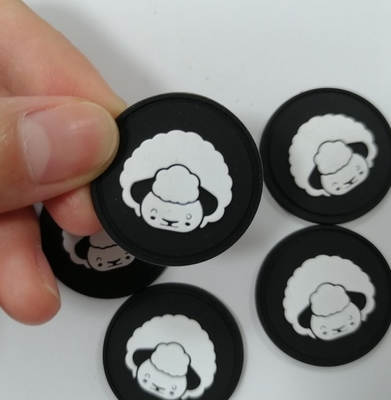Washable передача тепла ярлыков силиконовой резины значка 3D подгоняла