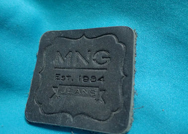 Заплата выбитой кожи ярлыка кожи джинсов ОЭМ напечатанная таможней