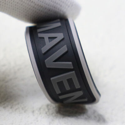 Bulk Custom 3D Raised PVC Brand Badge - Durable Two-Tone Logo Emblem for Fashion Apparel & Luggage Accessories