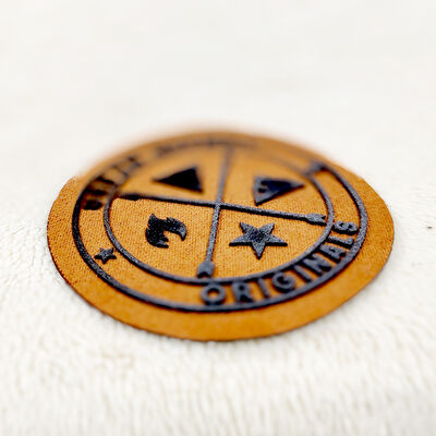 Durable Foam Print Badge - 3D Embossed Pattern Heat Transfer Label for Garment Accessories