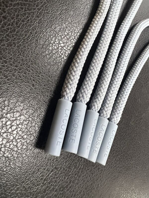 Силиконовый бегунок на молнию - Наконечники для шнурков для одежды и аксессуаров (Серый, 5 шт.)