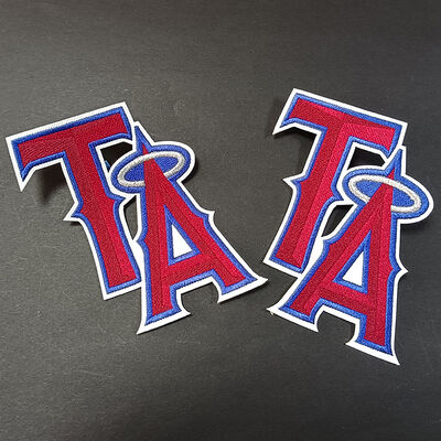 Вышитый пластырь - красный и синий с галой, железным/шитым плакатом украшения рюкзака