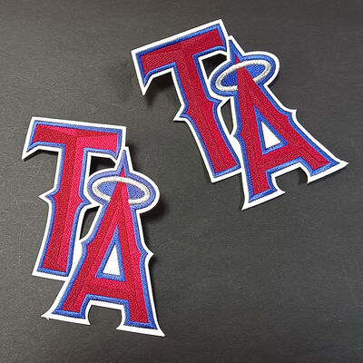 Вышитый пластырь - красный и синий с галой, железным/шитым плакатом украшения рюкзака