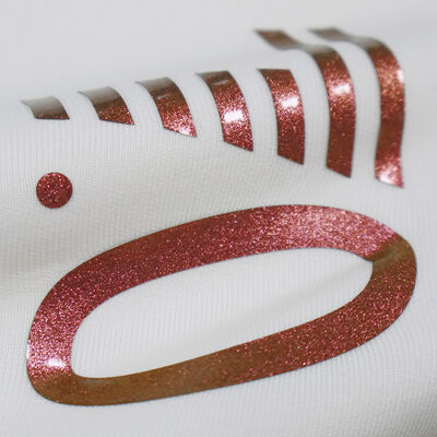 Пользовательские силиконовые термотрансферные этикетки с блестками, пригодные для стирки, для одежды