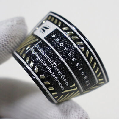 Высокочастотная нашивка из ТПУ с индивидуальным дизайном - Металлическое золото и черный, значок профессионального игрока для спортивной одежды