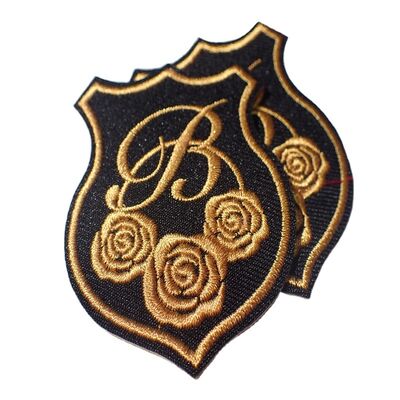 Индивидуальные экологичные вышитые нашивки разных цветов и эффектов с клеевым слоем на изнаночной стороне