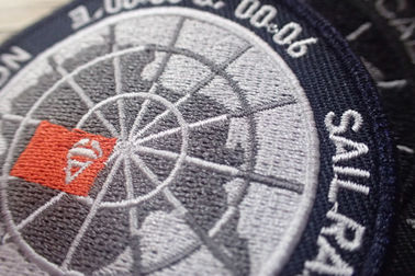 Заплаты одежды Вашабле черного полиэстера изготовленные на заказ/прилипатель вышили заплатам