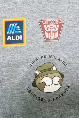 Изготовленная на заказ передача тепла стикера латает применения винила DIY Appliques термальная пресса на одежде