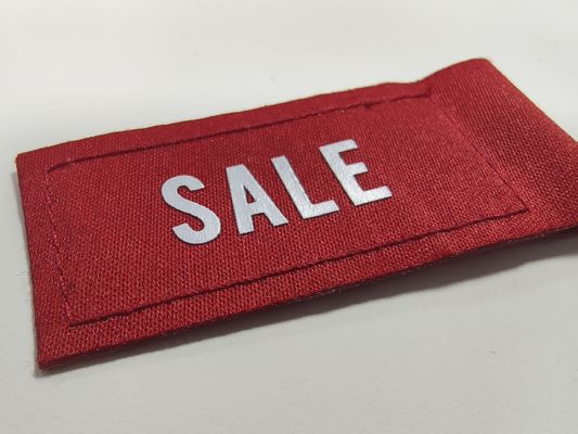 Индивидуальные бирки для продажи чернил, нашивки для одежды, трафаретная печать, логотип, тканая этикетка