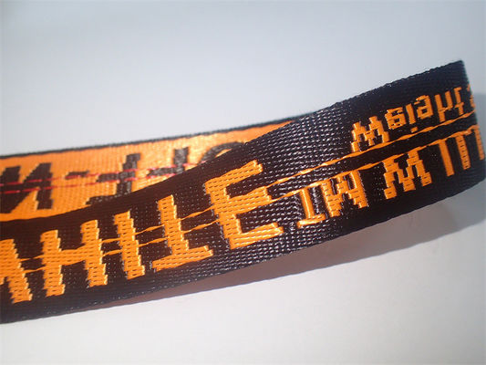 Мода вводит сильный и Hardwearing логотип жаккарда Webbing в моду подгонянный